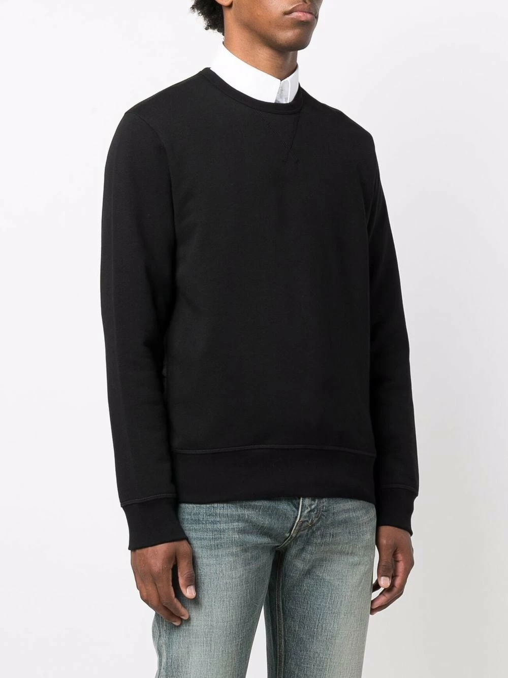 Alexander McQueen Jacquard logo panelled jumper 4 Alexander McQueen jacquard-logo panelled jumper