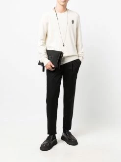 Alexander McQueen skull-motif cashmere jumper