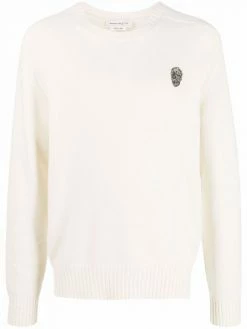 Alexander McQueen skull-motif cashmere jumper