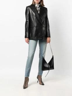 Alexander McQueen double-breasted lambskin blazer