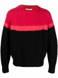 Alexander McQueen long-sleeve cable-knit jumper