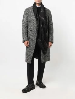 Alexander McQueen logo-print knitted scarf