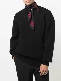 Alexander McQueen skull-logo print scarf