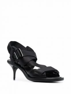Alexander McQueen slingback buckled leather sandals