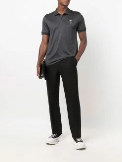 Alexander McQueen skull-detail short-sleeved polo shirt