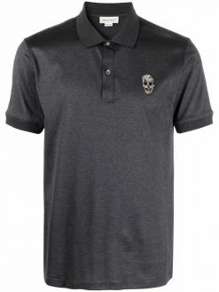 Alexander McQueen skull-detail short-sleeved polo shirt