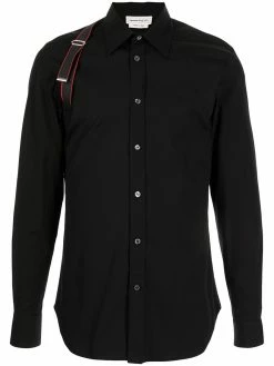 Alexander McQueen harness-detail long-sleeve shirt