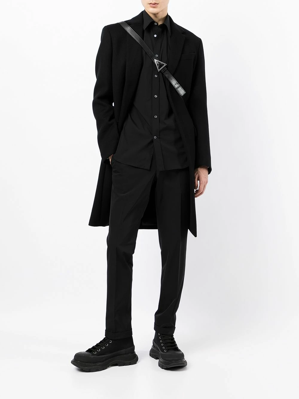 Alexander McQueen Harness detail long sleeve shirt 2 Alexander McQueen harness-detail long-sleeve shirt