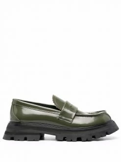 Alexander McQueen ridged-sole loafers