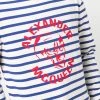 Alexander McQueen logo-print striped jumper