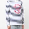 Alexander McQueen logo-print striped jumper