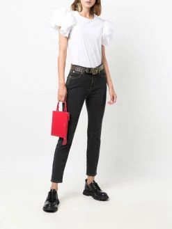 Alexander McQueen contrast stitch skinny jeans