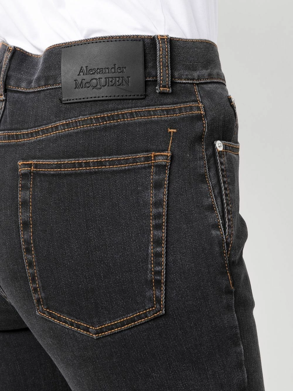 Alexander McQueen Contrast stitch skinny jeans 5 Alexander McQueen contrast stitch skinny jeans