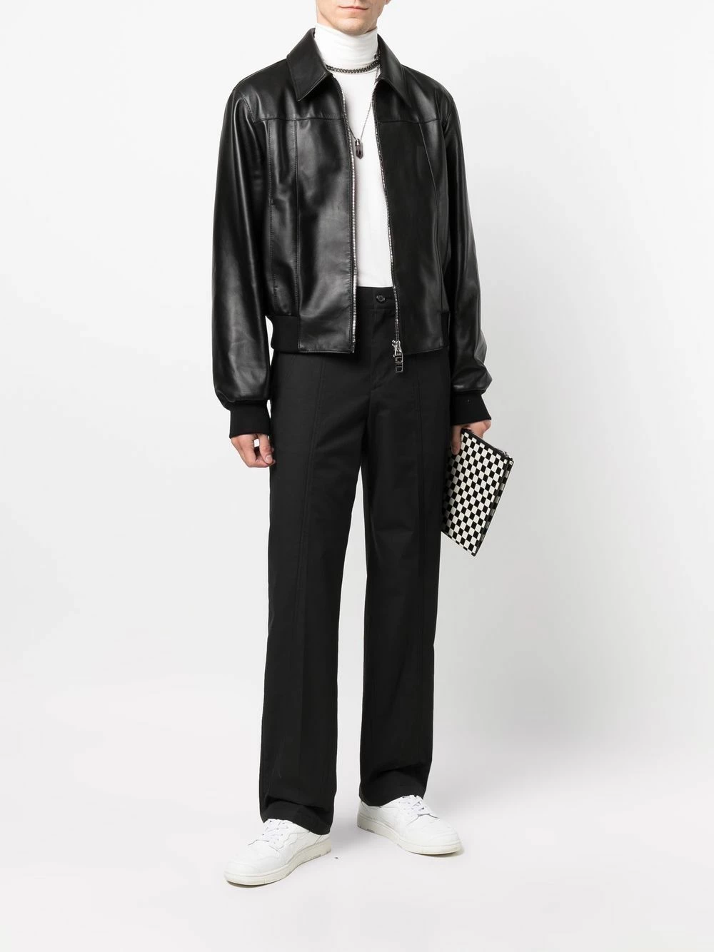 Alexander McQueen Straight leg cotton trousers 2 Alexander McQueen straight-leg cotton trousers