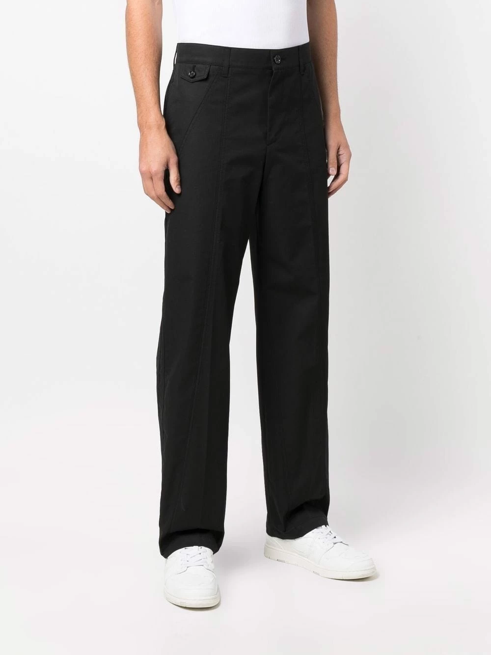 Alexander McQueen Straight leg cotton trousers 3 Alexander McQueen straight-leg cotton trousers