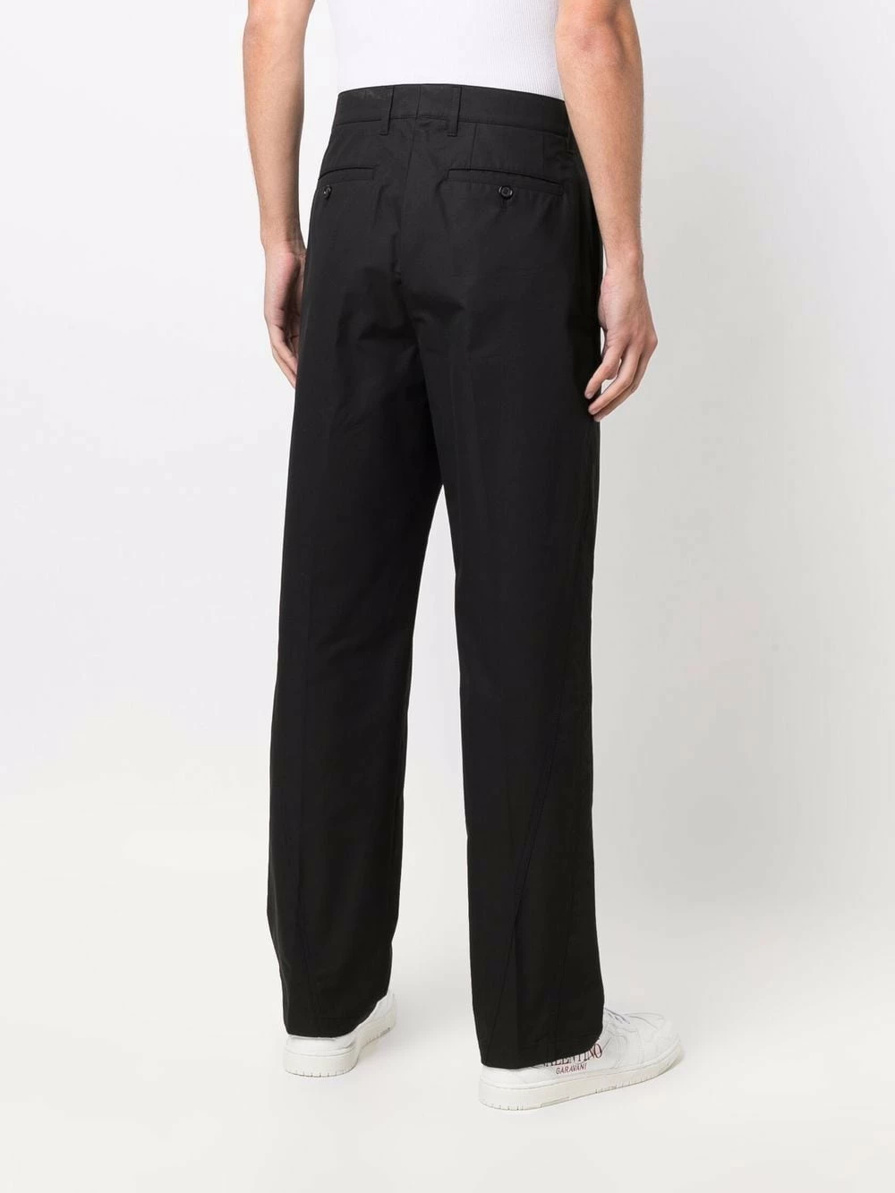 Alexander McQueen Straight leg cotton trousers 4 Alexander McQueen straight-leg cotton trousers