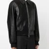Alexander McQueen leather bomber jacket