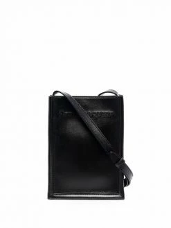 Alexander McQueen embroidered logo messenger bag