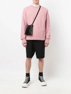 Alexander McQueen embroidered logo messenger bag