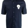Alexander McQueen skull-motif button-down shirt