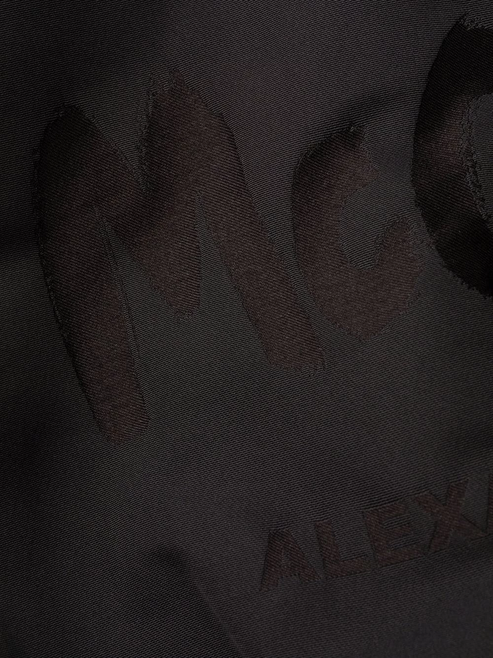 Alexander McQueen Logo print mid length coat 6 Alexander McQueen logo-print mid-length coat