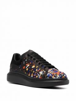Alexander McQueen Oversized paint-embroidery sneakers