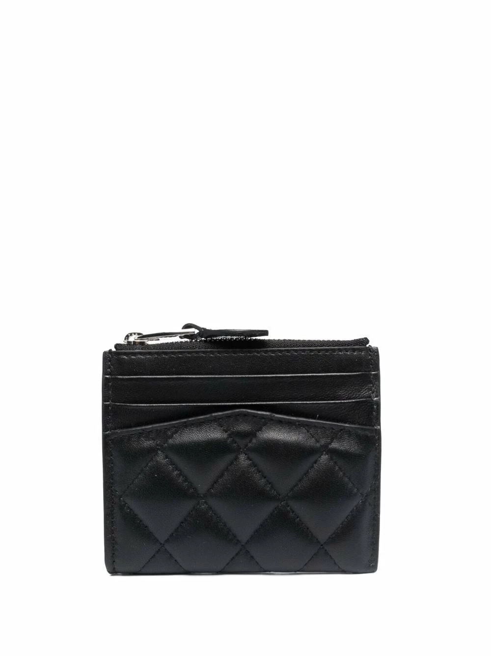 Alexander McQueen Skull charm quilted wallet 2 Alexander McQueen skull-charm quilted wallet