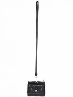 Alexander McQueen skull-charm quilted wallet