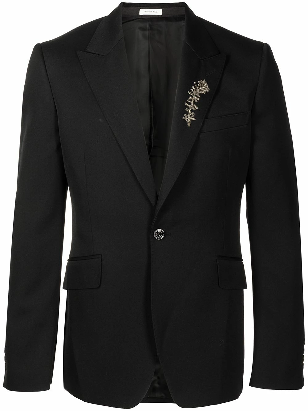 Alexander McQueen Brooch detail blazer 1 Alexander McQueen brooch-detail blazer
