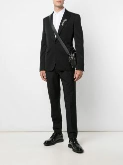 Alexander McQueen brooch-detail blazer