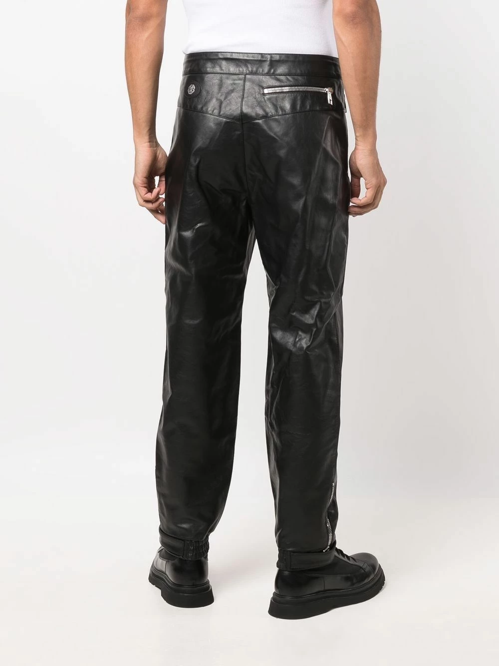 Alexander McQueen Leather track pants 4 Alexander McQueen leather track pants
