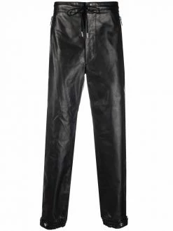 Alexander McQueen leather track pants