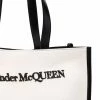 Alexander McQueen logo-embroidered tote bag