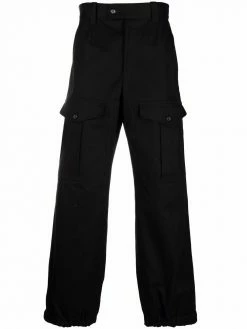 Alexander McQueen flap-pocket cotton trousers