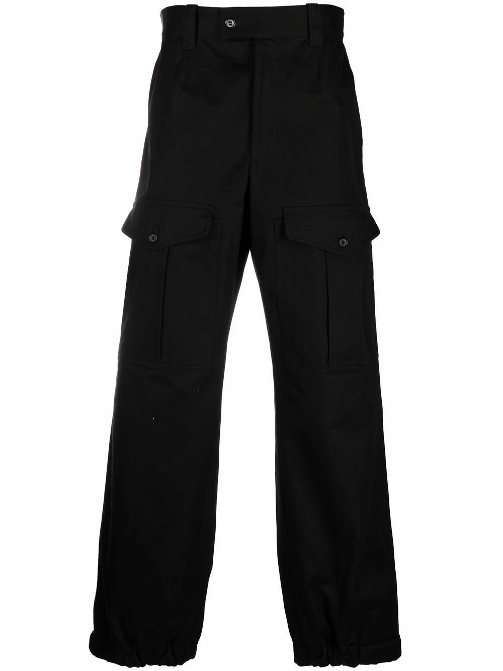 Alexander McQueen Flap pocket cotton trousers 1 Alexander McQueen flap-pocket cotton trousers