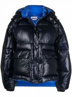 Alexander McQueen padded high-low coat