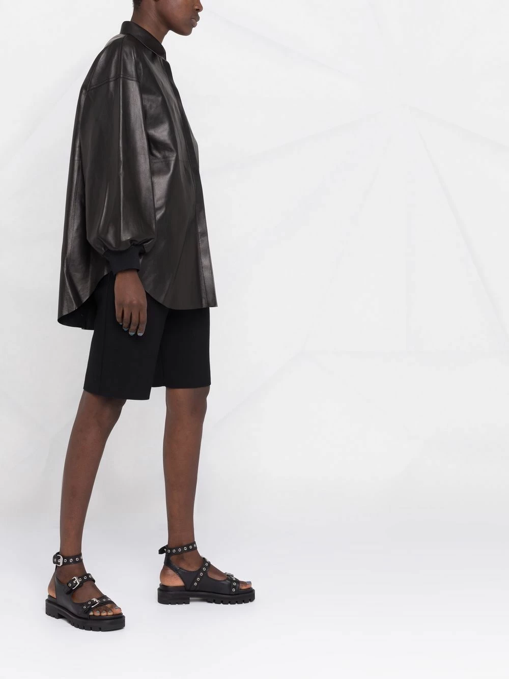 Alexander McQueen Loose fit leather shirt 6 Alexander McQueen loose fit leather shirt