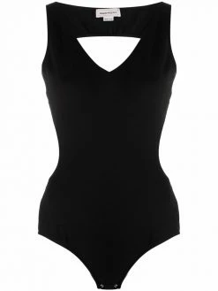 Alexander McQueen cut out-detail sleeveless top