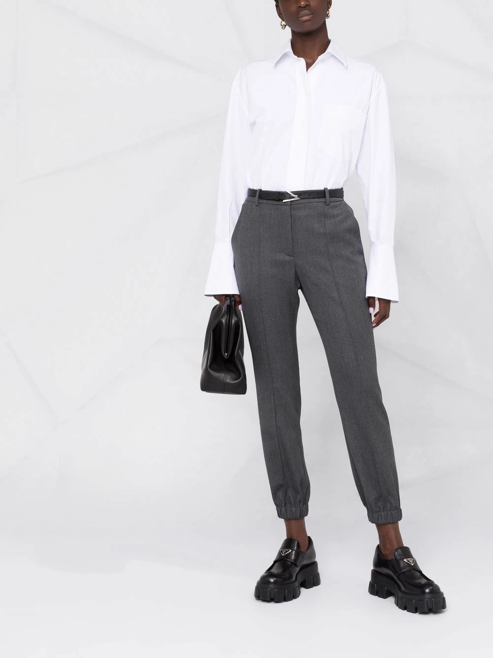 Alexander McQueen Pressed crease trousers 2 Alexander McQueen pressed-crease trousers