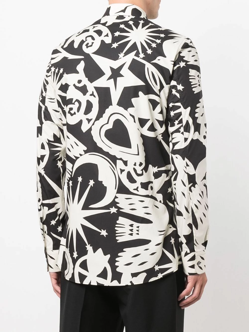 Alexander McQueen Papercut print long sleeve shirt 4 Alexander McQueen Papercut-print long-sleeve shirt