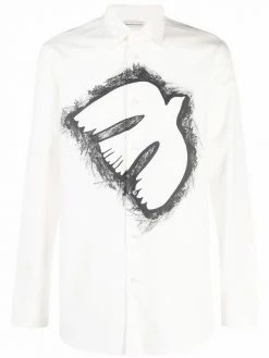 Alexander McQueen Dove Lace-print shirt