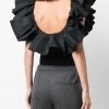 Alexander McQueen ruffle collar sleeveless top