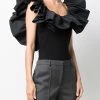Alexander McQueen ruffle collar sleeveless top
