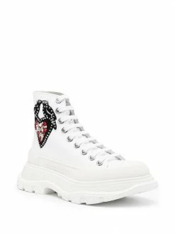 Alexander McQueen Tread Slick embellished boots