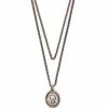 Alexander McQueen double layer chain necklace