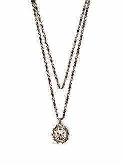 Alexander McQueen double layer chain necklace