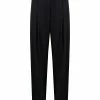 Alexander McQueen pressed-crease high-waisted palazzo trousers