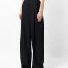Alexander McQueen pressed-crease high-waisted palazzo trousers