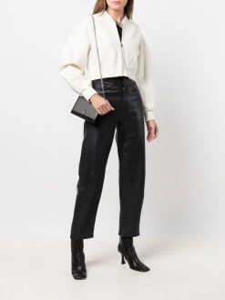 Alexander McQueen cropped bomber jacket