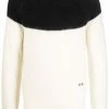 Alexander McQueen two-tone mohair-blend knit jumper